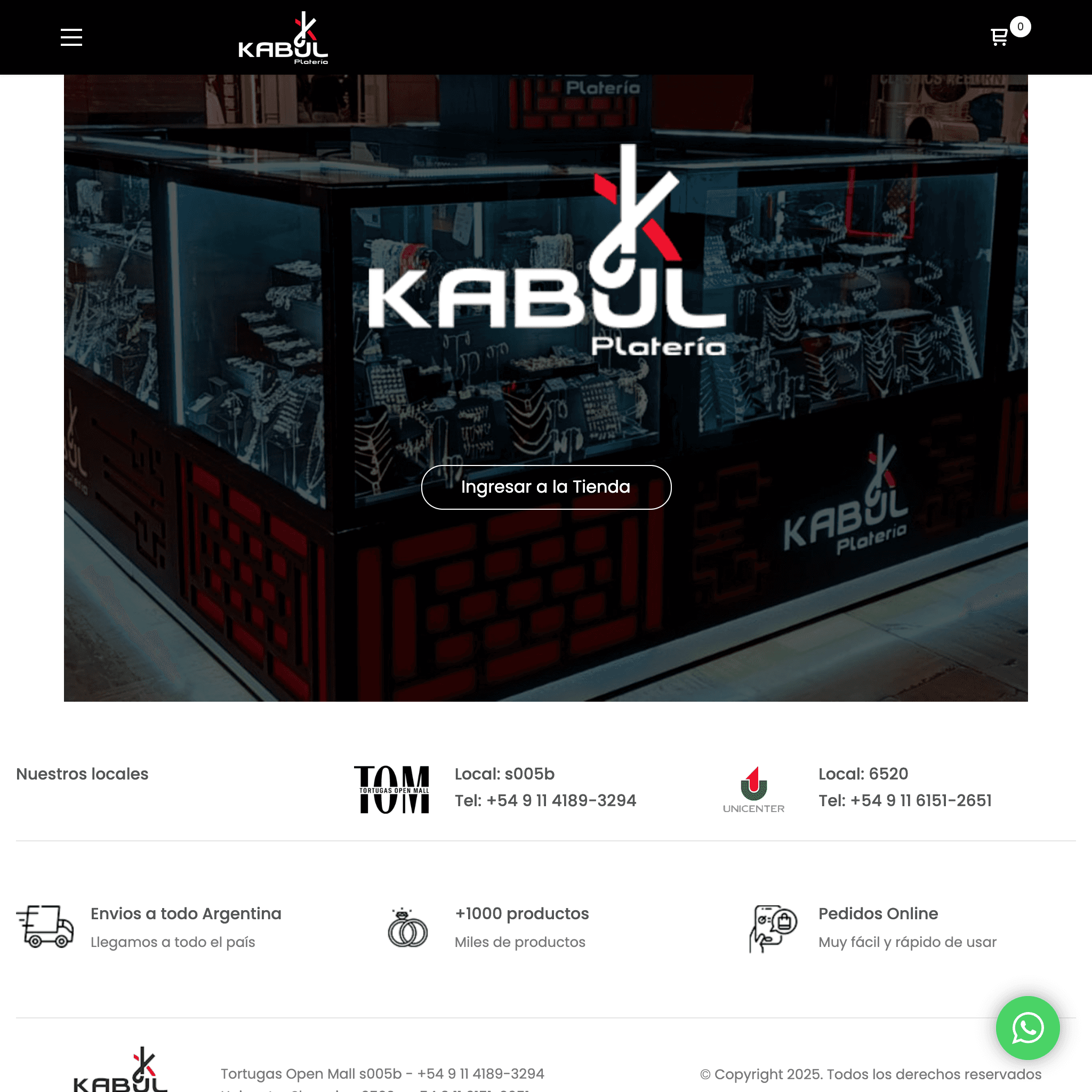 Plataforma e-commerce de platería artesanal premium mostrando interfaz elegante con espacios amplios y fotografía destacada