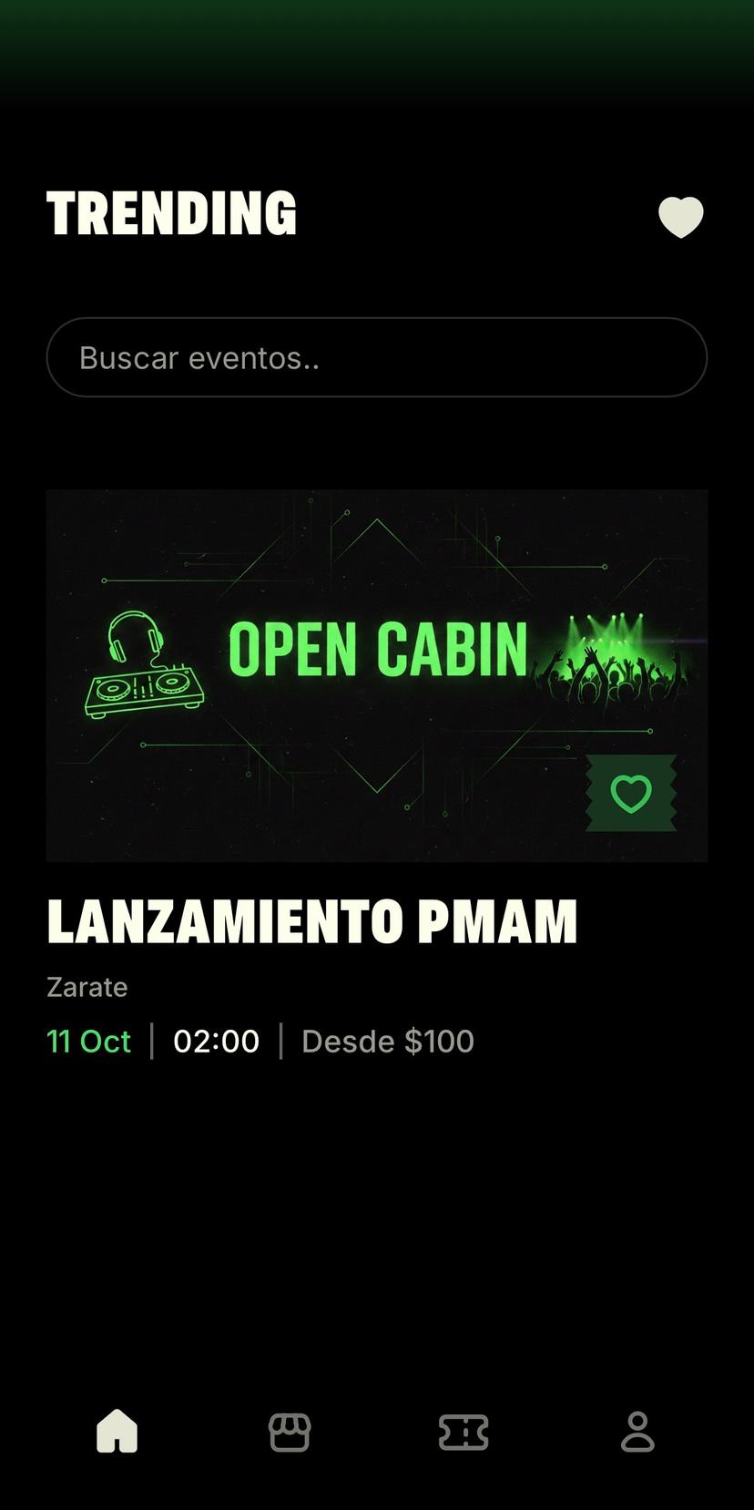 App móvil de PMAM para compra de entradas y tickets QR